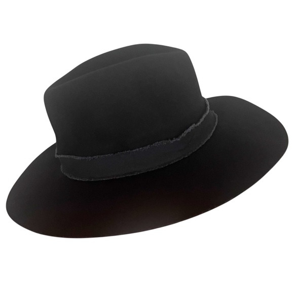 Prairie Boho Cottagecore Western 100% Wool Rancher Hat New Olive Pique Kaia Blk